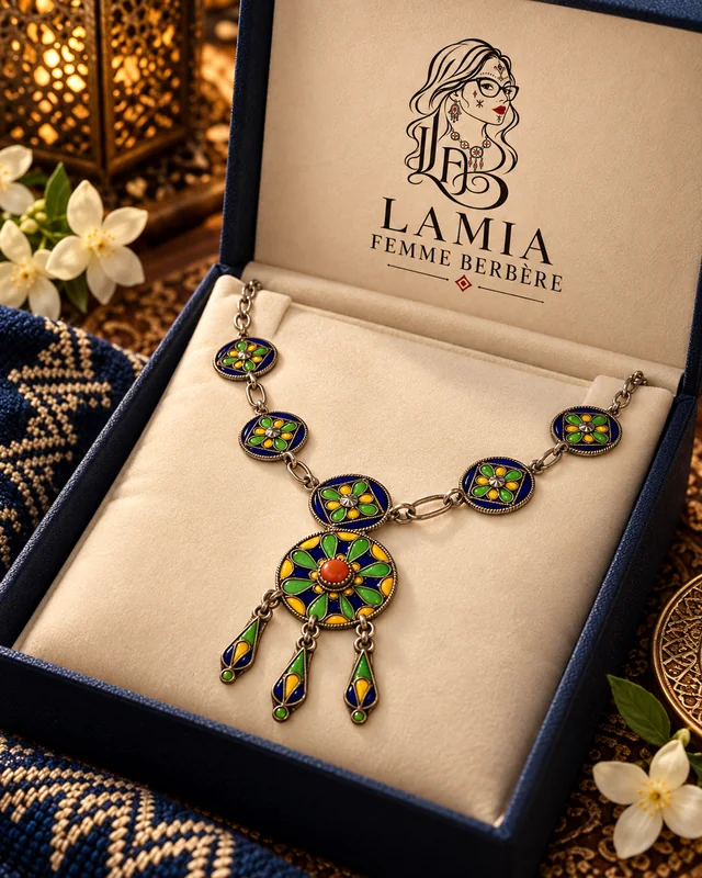 Collier kabyle dans son écrin